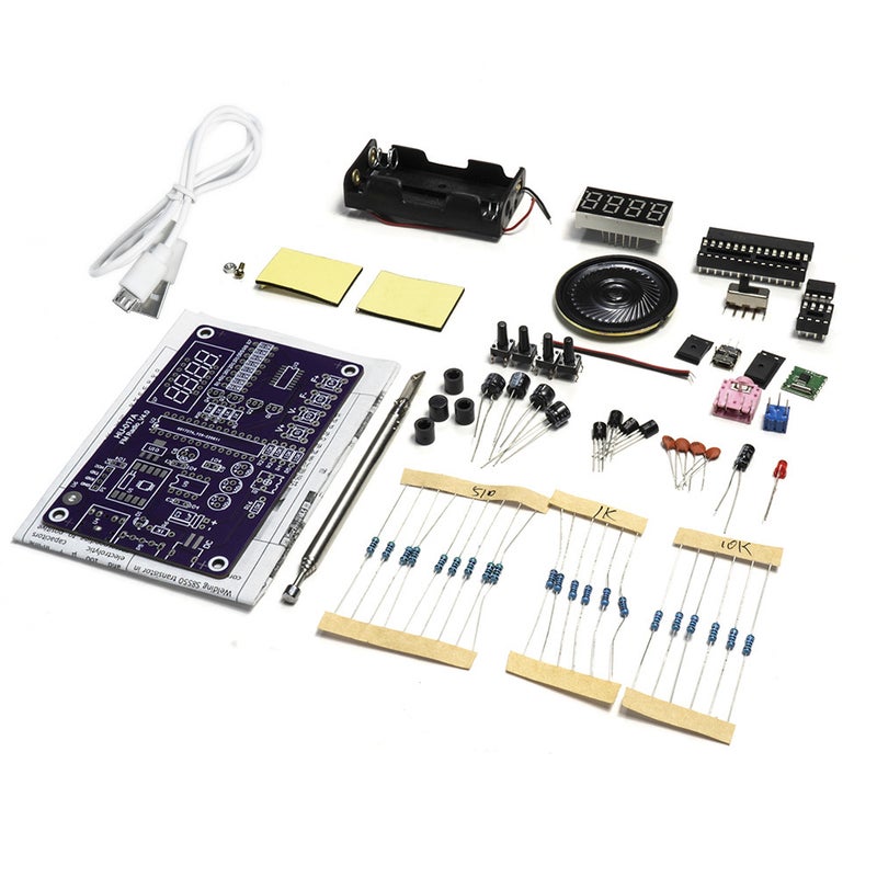 Radio Assembly Kit Frequency Modulation Circuit Board Microcontroller DIY Electronic Production Soldering Practice Bulk Parts - Image 1