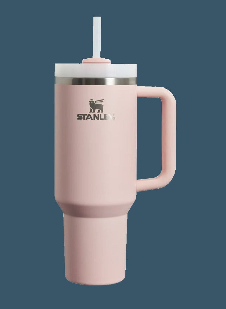 Stanley Quencher H2.0 FlowState 30 oz Stainless Steel Tumbler with Lid and Straw – Vacuum Insulated for Water, Iced Tea, Coffee, Smoothies & More – Leak-Resistant, Durable, Portable – Keeps Drinks Cold for Hours – Bloom Color - Image 1