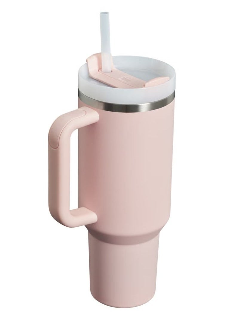 Stanley Quencher H2.0 FlowState 30 oz Stainless Steel Tumbler with Lid and Straw – Vacuum Insulated for Water, Iced Tea, Coffee, Smoothies & More – Leak-Resistant, Durable, Portable – Keeps Drinks Cold for Hours – Bloom Color - Image 2