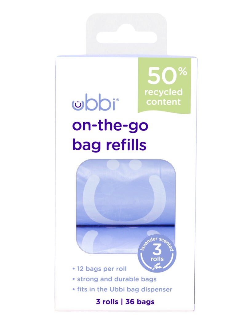 يبي Ubbi - موزع أكياس OTG يُعاد تعبئته باللون الرمادي - Image 3