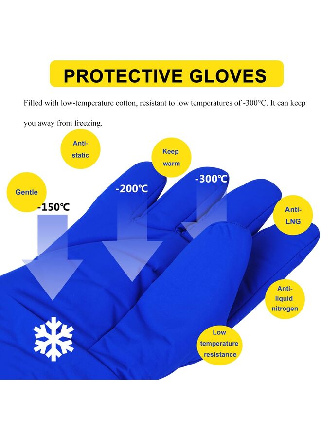Waterproof Cryogenic Gloves 68cm Low Temperature Protective Cowhide Gloves for Dry Ice Liquid Nitrogen Cold Storage - Image 2