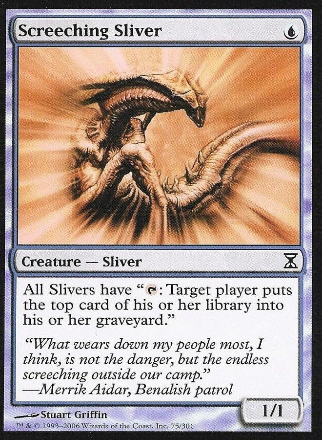 Magic The Gathering - Screeching Sliver - Time Spiral
