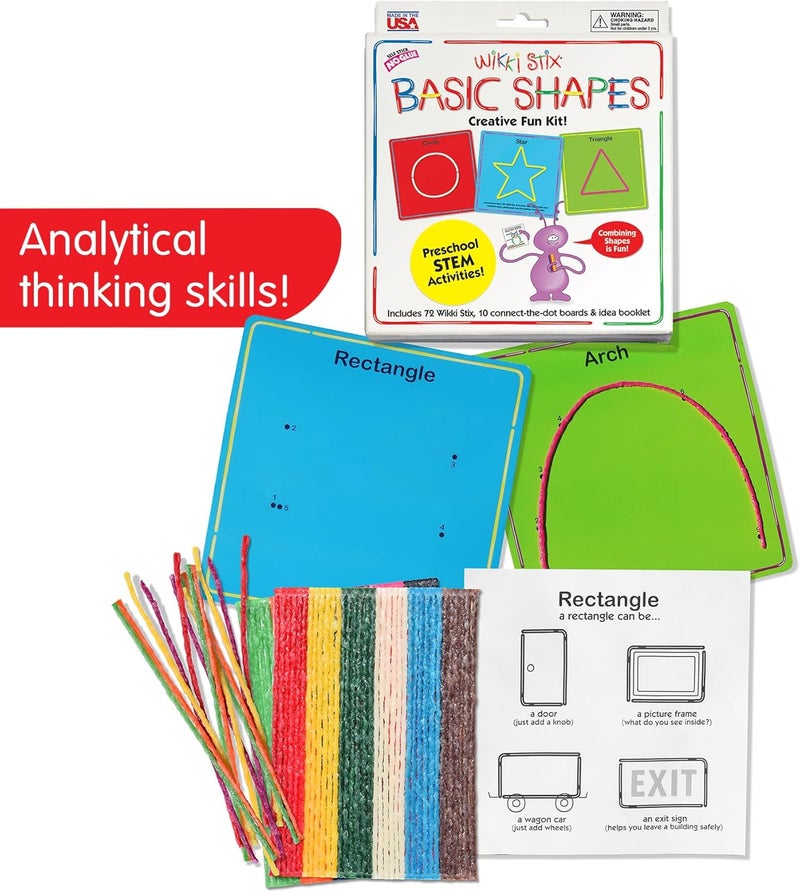 WikkiStix Wikki Stix Basic Shapes Cards Kit - Image 4