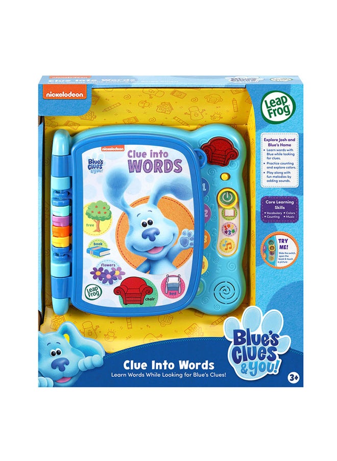 LeapFrog Blue's Clues Reading Time and You! Clue Into Words Learning E-Book - Interactive Educational Toy for Preschoolers Aged 3 and above, Multicolored  - Image 1
