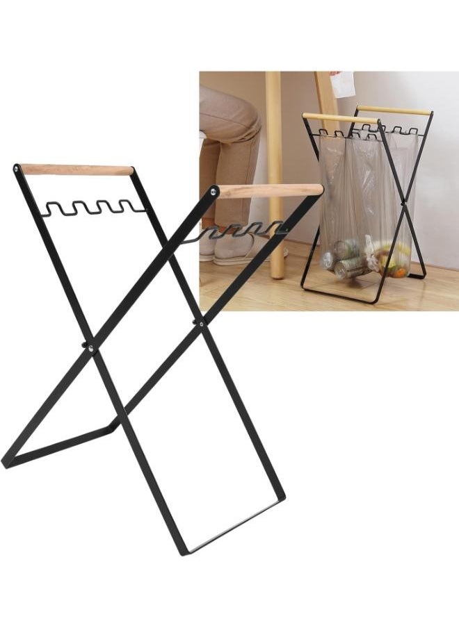 Generic - Metal Trash Bag Holder Garbage Bag Frame Holder Outdoor Metal Leaf Bag Holder Stand Garbage Bag Holder - Image 1
