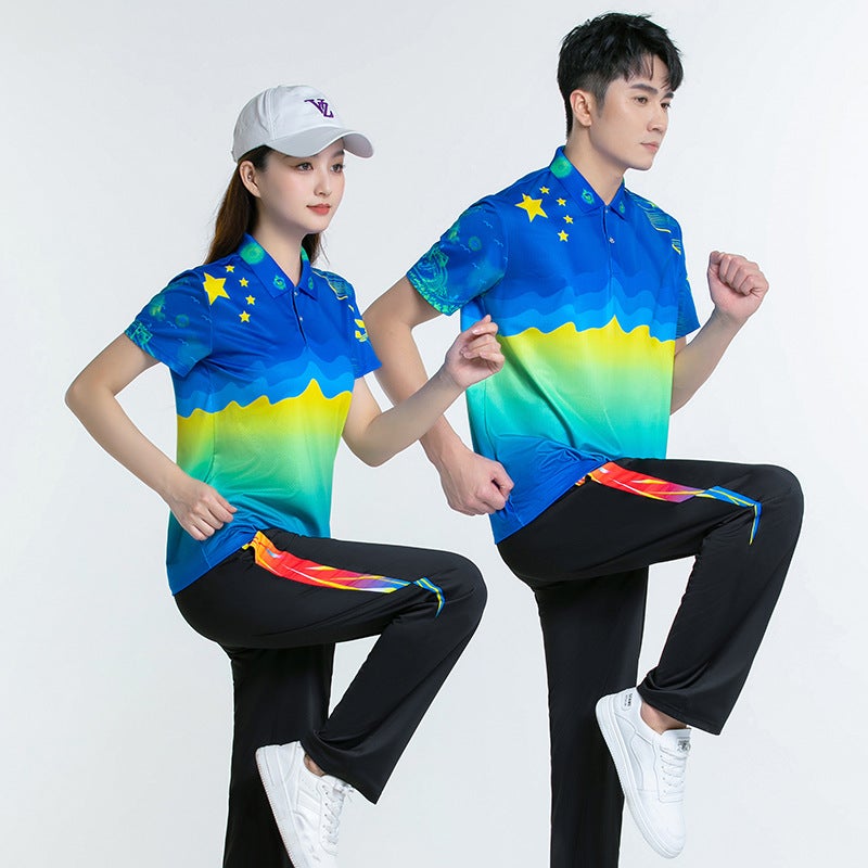 Long Sleeve Group Gymnastics Clothes Workplace Gymnastics Sportswear Suit Men'S And Women'S Aerobics Broadcast Gymnastics Competition Team Clothes