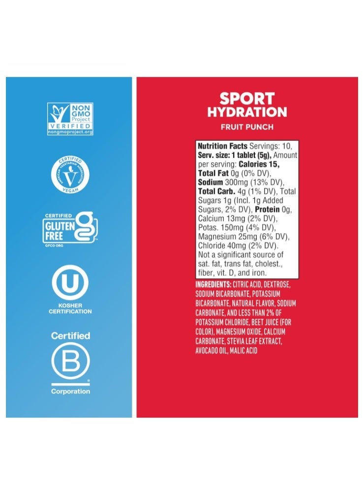 Nuun Fruit Punch Sports Hydration Effervescent Electrolyte Drink Tablets – 10 Tablets - Image 5