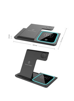 3 In 1 Fast Charging Station Foldable Wireless Charger Holder Suitable For Mobile Phones/Headphones/Watches Black - pzsku/ZABE851C49E0CE92B90AFZ/45/_/1711940225/d2c94a90-2f4c-410c-a1cd-f27766c265bd