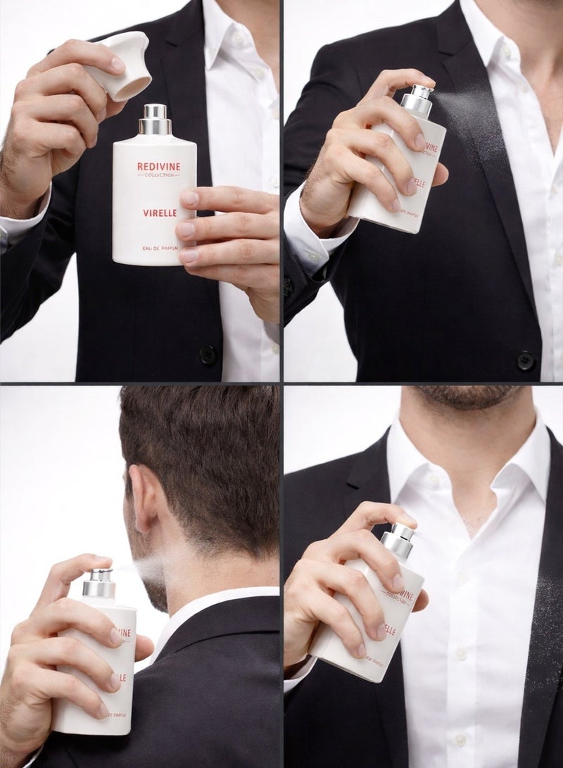 أنتروس أنترس ريديفاين فيريل أو دو برفيوم 100 مل للرجال – عطر فاخر طويل الثبات بلمسة زهرية خشبية أنيقة للاستخدام اليومي والمناسبات المسائية - Image 3