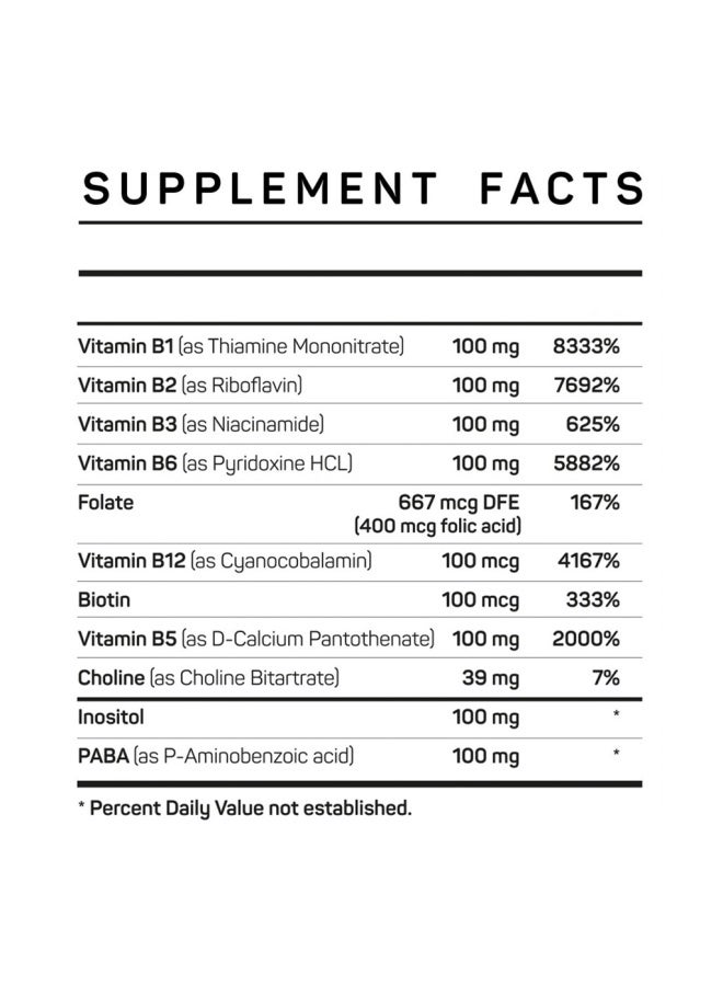 Vitamax B-Complex 100Mg Vegetarian Tablets For Energy Support, Pack Of 60'S - Image 2