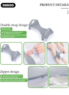 DUNISO Knee Pillow for Side Sleepers, Memory Foam Leg Pillow for Sleeping, Hip & Leg Elevation for Pregnancy and Relief Lower Back Pain, Foldable Pillow with Removable and Washable Cover, Leg Positioner Pillows for Sciatica Relief, Back, Leg, Hip, Pregnancy and Joint Pain  - Image 2