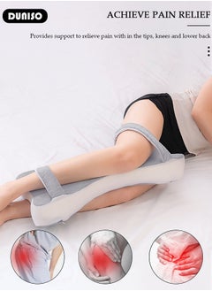 DUNISO Knee Pillow for Side Sleepers, Memory Foam Leg Pillow for Sleeping, Hip & Leg Elevation for Pregnancy and Relief Lower Back Pain, Foldable Pillow with Removable and Washable Cover, Leg Positioner Pillows for Sciatica Relief, Back, Leg, Hip, Pregnancy and Joint Pain  - Image 3