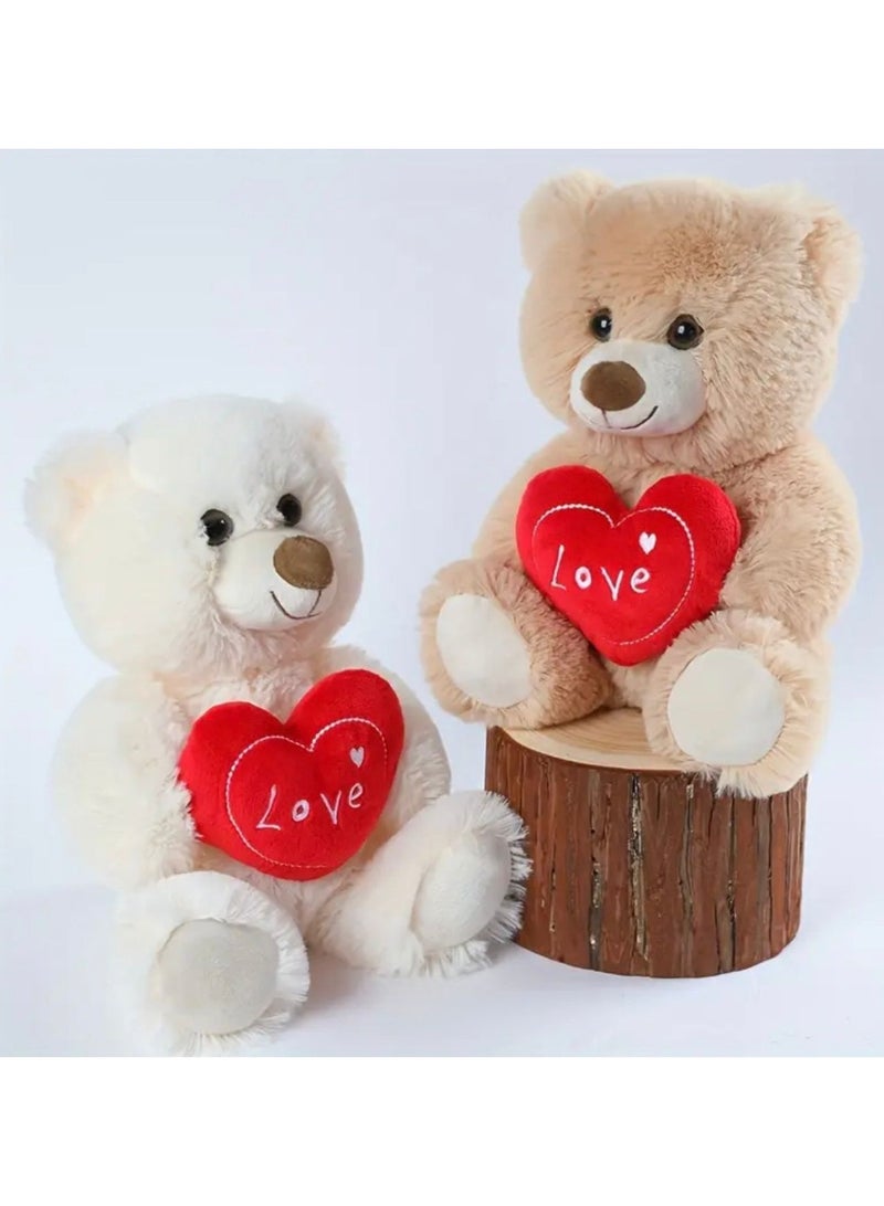 Love heart bear with heart soft plush toy for kids & adults chirstmas valentine's Day gift, love gift for mom, girlfriends, baby - Image 2