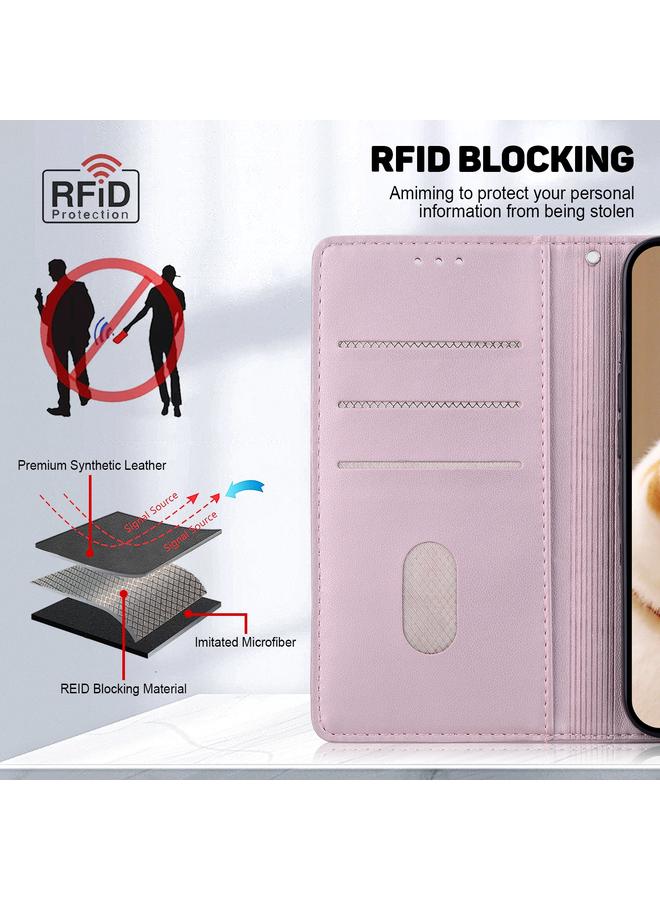 S-TOP Case For OPPO A57 5G / A77 5G Cute Cats RFID Leather Phone Case - Image 4