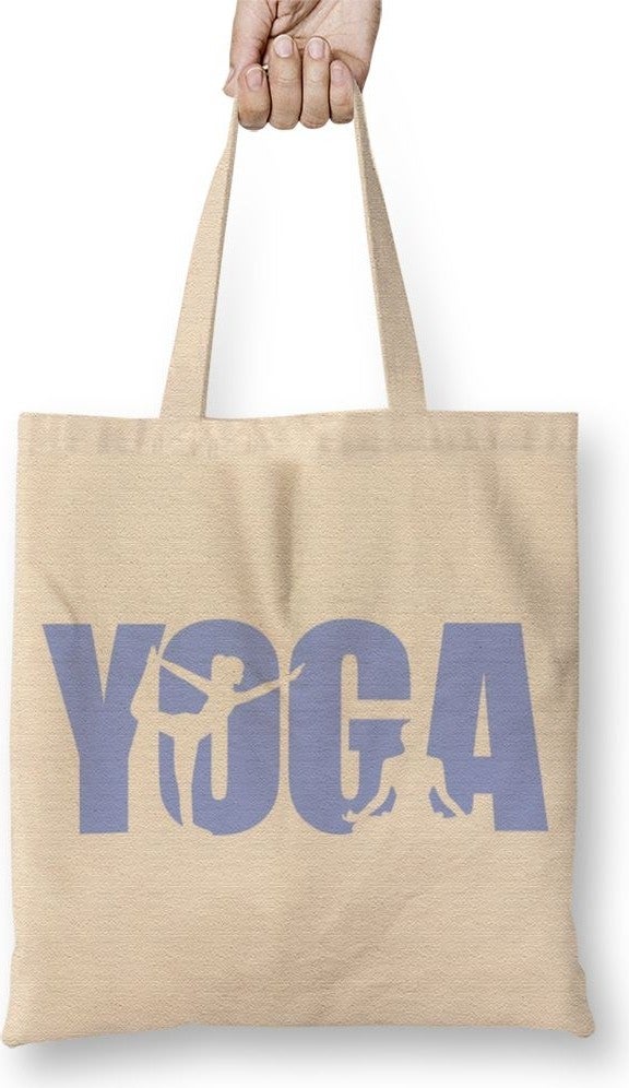Baskı Dükkanı Print Shop Yoga Logo Tote Bag Long Handle
