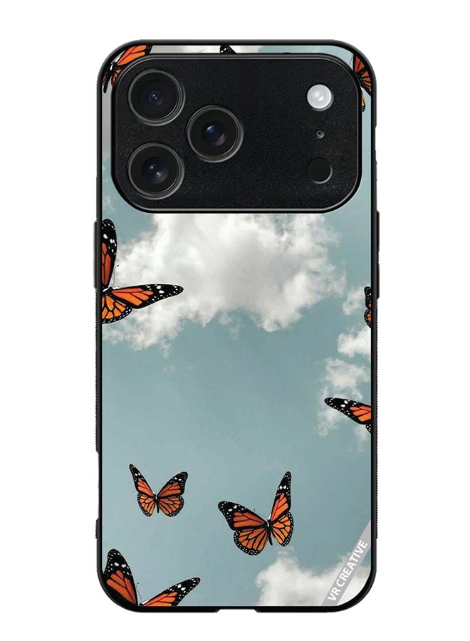 Protective Case Cover For Apple iPhone 17 Pro Max Butterfly Design Multicolour