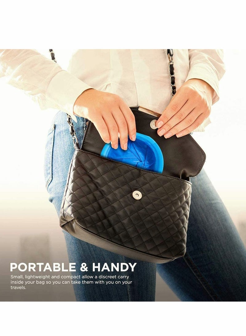 أكياس دوار الحركة المحمولة المقاومة للتسرب، سعة 1000 مل، عبوة من 15 قطعة للاستخدام في الطائرة والسيارة - Image 2