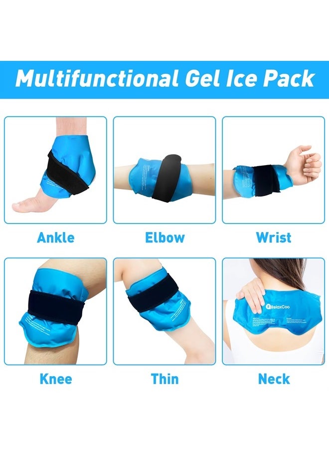 RelaxCoo Ankle Ice Pack Wrap for Swelling, Reusable Gel Ice Pack for Ankle Injuries, Cold Compress Therapy for Foot Pain Relief, Achilles Tendonitis, Plantar Fasciitis, Sprains  - Image 4