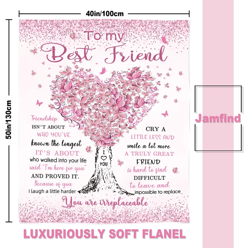 Jamfind Best Friend Friend Higrats Higpres for Best Friend Women Women Gifts Higet BLANTANT 40 "X 50" "BFF Gifts Soul Sister Gifts Movies for Women Friends - Image 3
