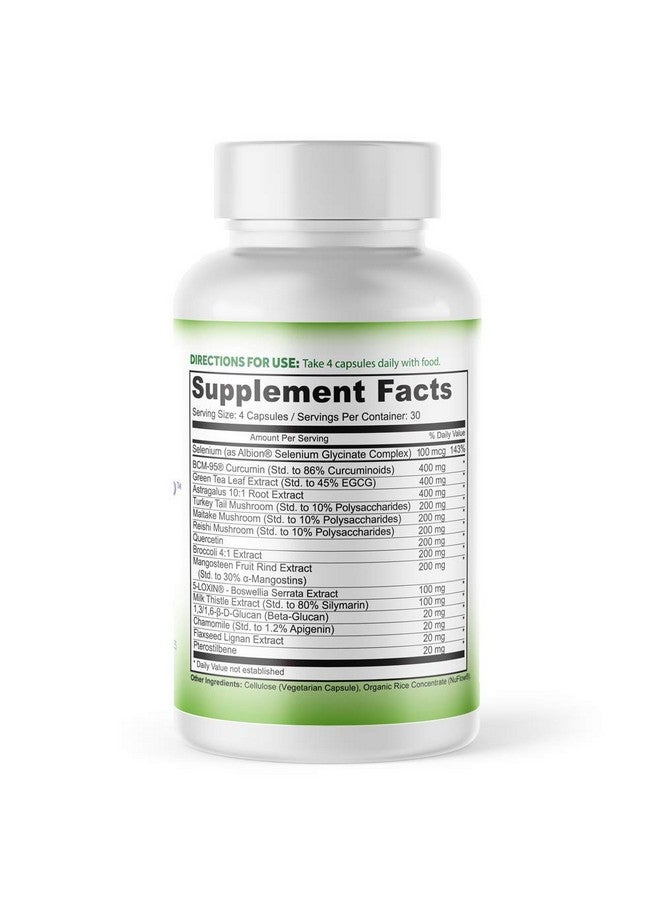 Optimal Health Knowledge Cell Stop, Powerful Cell Division Support, Propriety Blend of Natural Ingredients Including Reishi Mushroom, Turkey Tail Mushroom, Beta Glucan, Selenium, and Others - 120 Veggie Capsules - Image 2