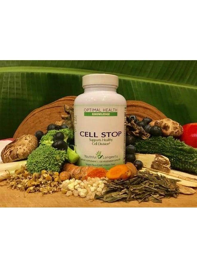 Optimal Health Knowledge Cell Stop, Powerful Cell Division Support, Propriety Blend of Natural Ingredients Including Reishi Mushroom, Turkey Tail Mushroom, Beta Glucan, Selenium, and Others - 120 Veggie Capsules - Image 4