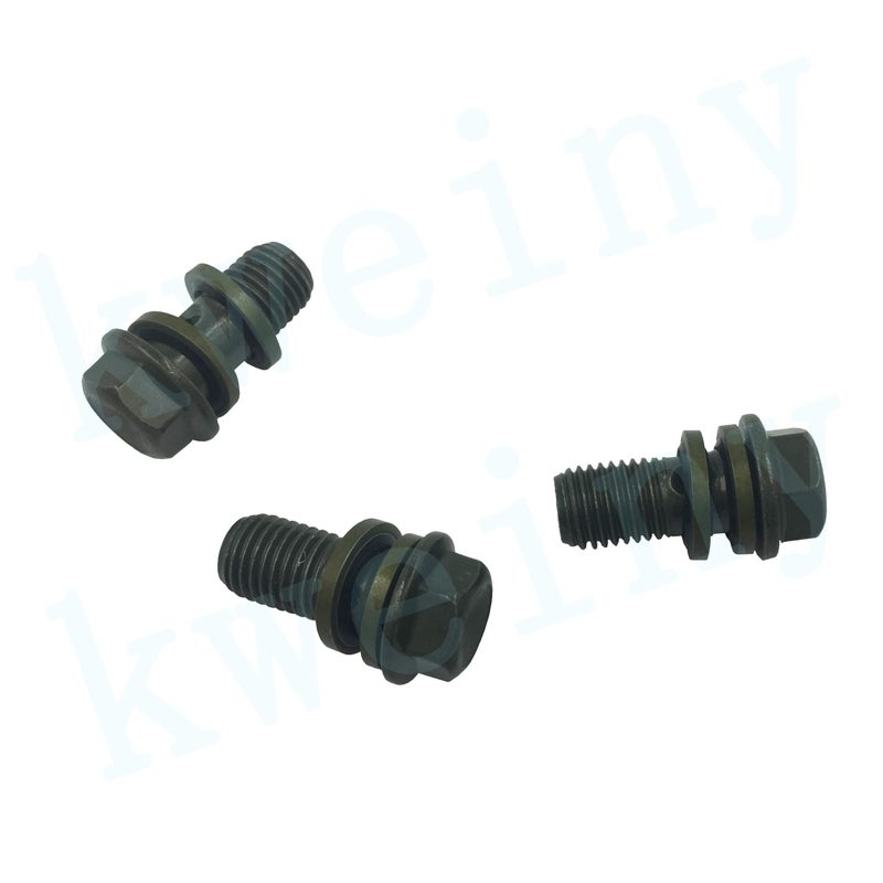kweiny Motorcycle Hydraulic Brake Line Tee Hose Connector 3 Way Adapter with M10 Banjo Bolt(Circular Shape) - Image 4