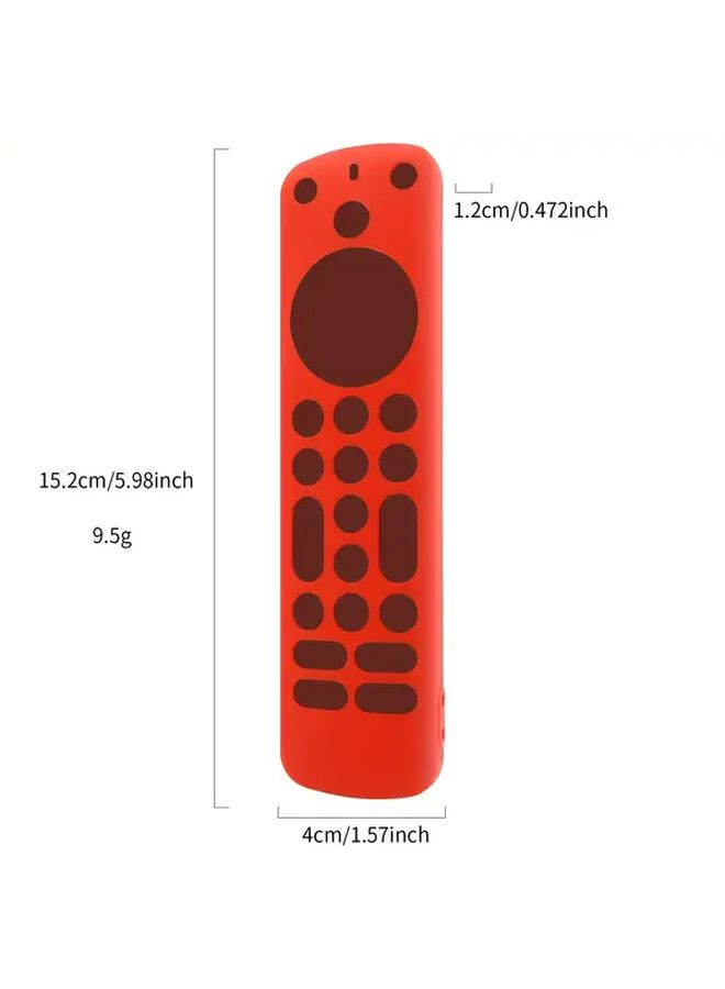 Orange Silicone Protective Case for Alexa Voice Remote Pro Smart Controller - Image 2