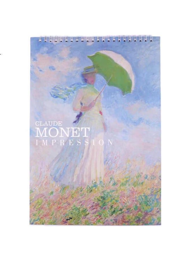 Painted Fish Tutu Fish A4/30 Sheets Colored Pencil Sketchbook Drawing Book Children'S Painting Book Thickened Beginner Art Sketchbook Doodle Coloring Book Non-Transparent Color Woman Holding Umbrella - Image 2