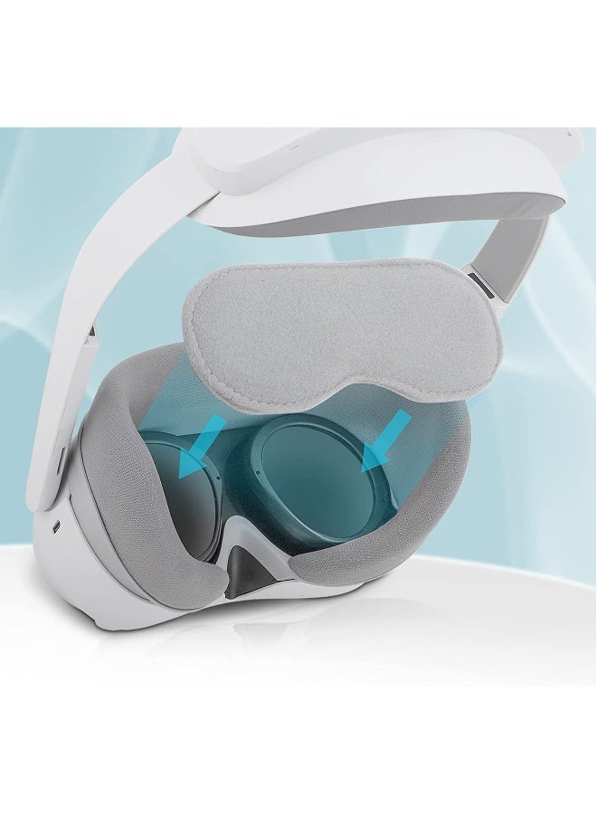 Lens Cover Dust-Proof VR Lens Protector Anti-Scratch Soft Cotton Pad Accessories for PICO 4 VR Headset - Image 1