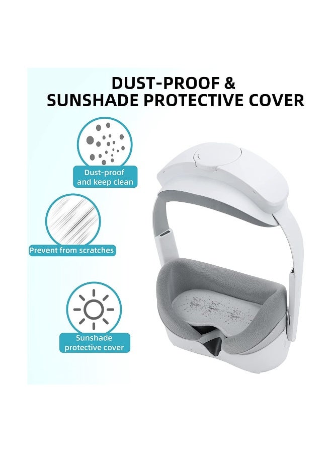 Lens Cover Dust-Proof VR Lens Protector Anti-Scratch Soft Cotton Pad Accessories for PICO 4 VR Headset - Image 4