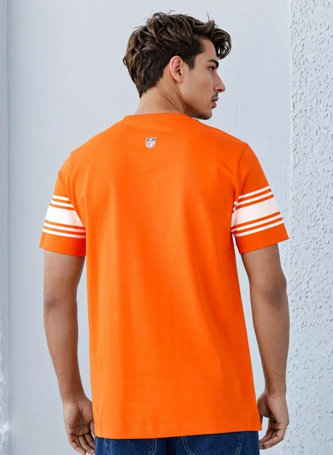 Splash FAV NFL Print Crew Neck T-shirt