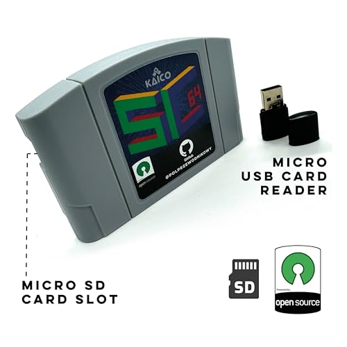 Kaico Edition SummerCart64 Open Source N64 Flash Cart with 64DD Support and Full N64 Compatibility - EverDrive x7 Competitor - N64 Compatible Game Cartridge with 8GB Micro SD Card - SC64 Summer Cart - Image 5