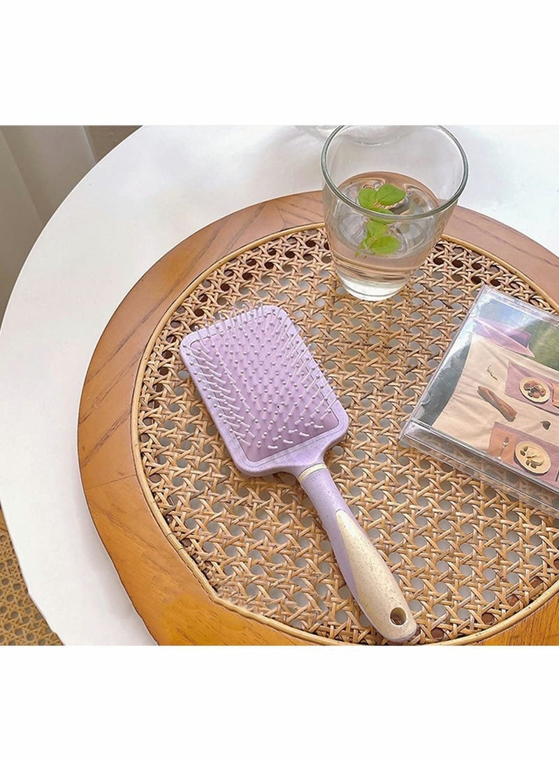 Y&D Hair Combs, 3 Pcs Massage Paddle Round Brush Brushes Set Anti Static Detangling Air Cushion Bristle Combs Hairbrush Designed for Women Men, Wet, Dry, Thick, Thin, Curly - Image 3