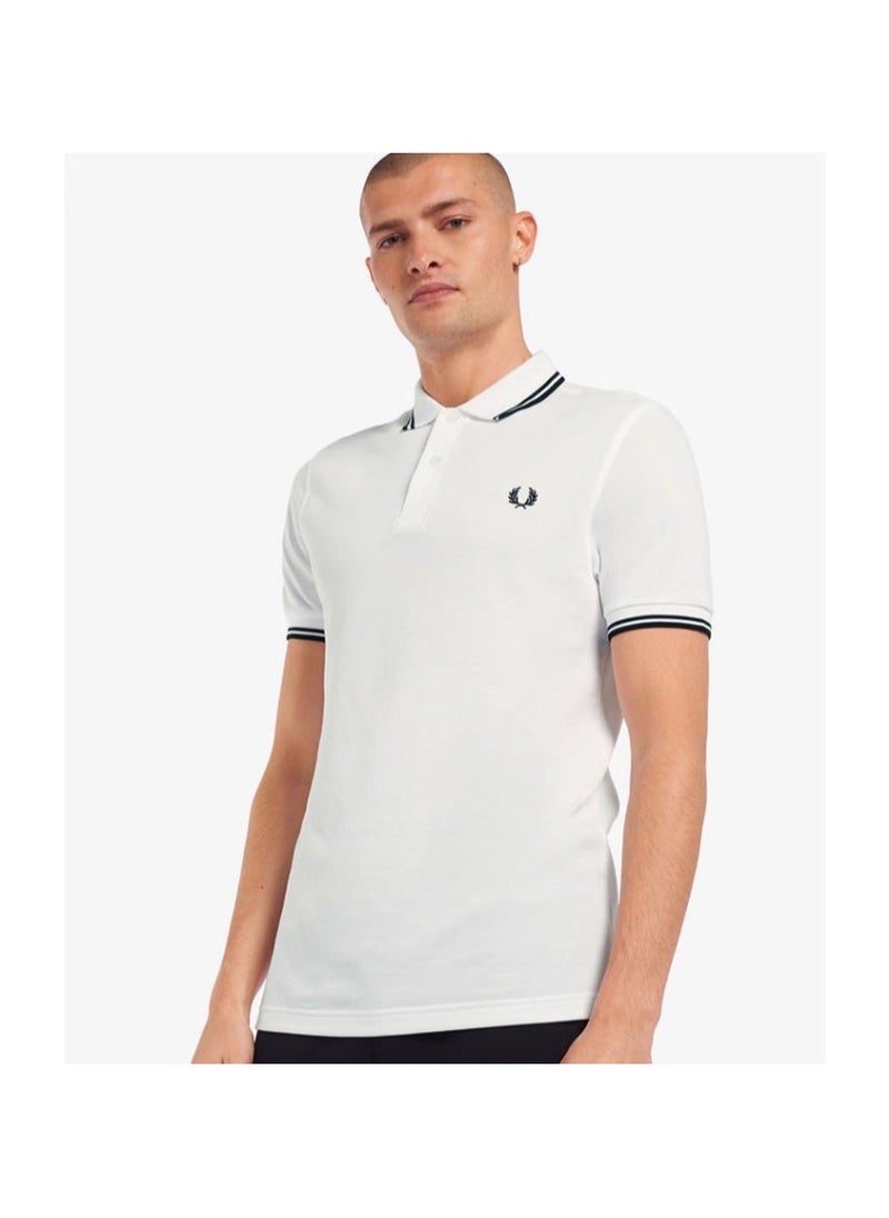 Cotton summer casual short-sleeved men's polo shirt/ Navy blue double white edge - pzsku/ZABE90BEA8561551B66E3Z/45/_/1732351213/ce5a8f96-0f8f-42c2-846c-c875dc717bc9