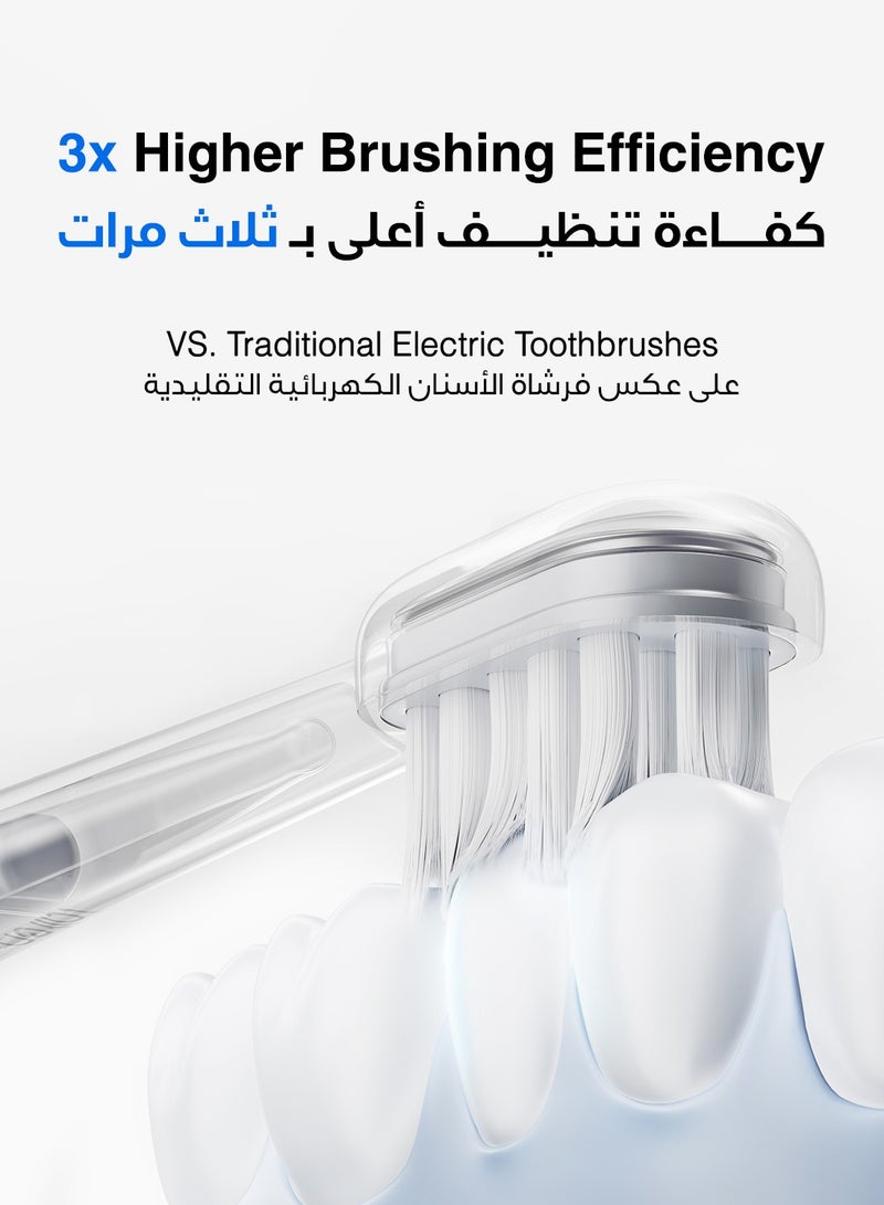 Laifen Laifen Wave Electric Toothbrush, Oscillation & Vibration Sonic Electric Toothbrush with 3 Brush Heads - Image 4