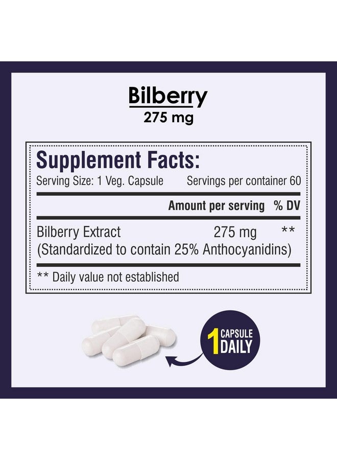Biotrex Nutraceuticals Bilberry Extract 275mg | Antioxidant | Eye Health | Immune system | Dietary Supplement | 60 Capsules | Pack of 2 - Image 4