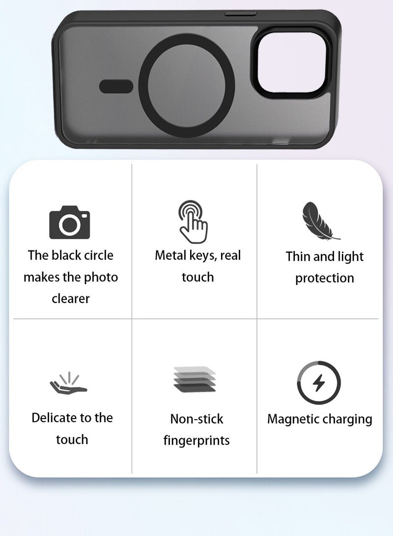 Alyashmac iPhone 14 Pro Magnetic Shockproof Case Durable Full-Coverage Protective Shell,iPhone 14 Pro MagSafe Case. - Image 2