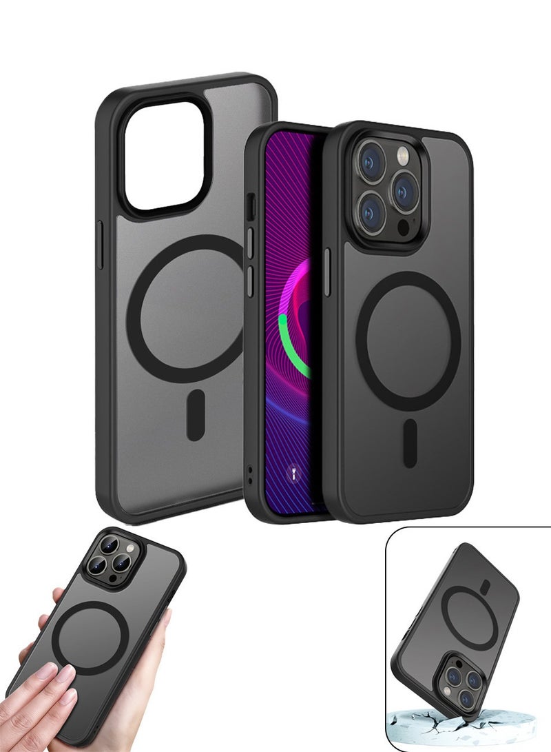 Alyashmac iPhone 14 Pro Magnetic Shockproof Case Durable Full-Coverage Protective Shell,iPhone 14 Pro MagSafe Case. - Image 1