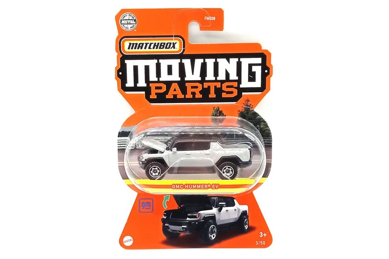 MATCHBOX سيارة هامر EV 3/50 (رمادي) من ماتشبوكس مع أجزاء متحركة 1:64 مقياس لعبة مصنوعة من المعدن للأطفال