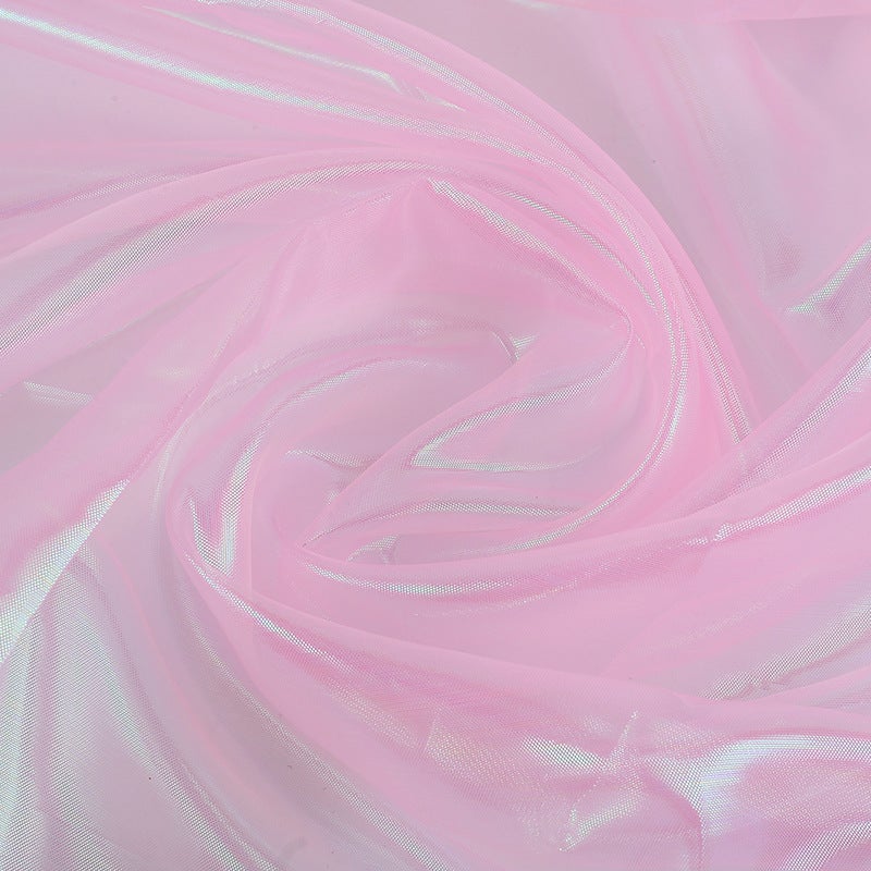 Spot Flat Colorful Laser Cloth Glass Gauze Mermaid Mesh Stage Costume Performance Clothing Material Bright Silk Organza New - Image 4