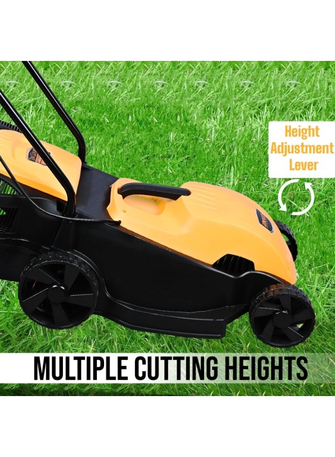 Ingco LM385 Electric Lawn Mower 1600W Corded Grass Trimmer 45L Capacity Lightweight Push Wheeled Cutting Machine for Garden Yard and Farm - Image 4