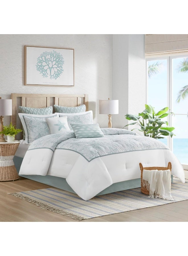 Harbor House Modern Fashionable Design Euro Sham  European Square Decorative Pillow Cover Zipper Closure Pillow Insert NOT Included Blue 26x26 - Image 5