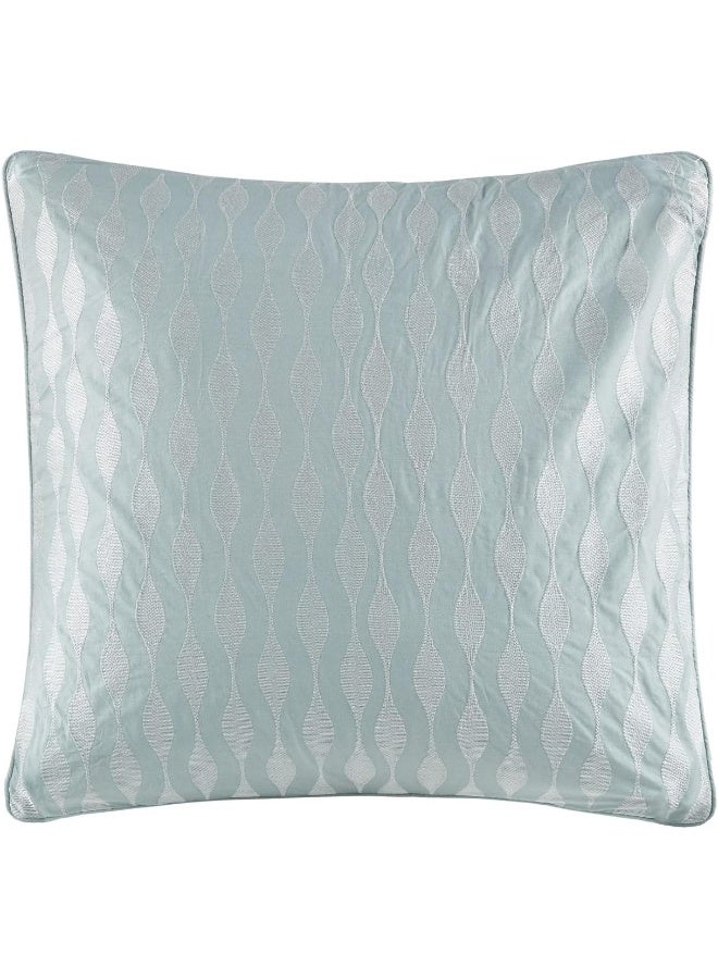 Harbor House Modern Fashionable Design Euro Sham  European Square Decorative Pillow Cover Zipper Closure Pillow Insert NOT Included Blue 26x26 - Image 3