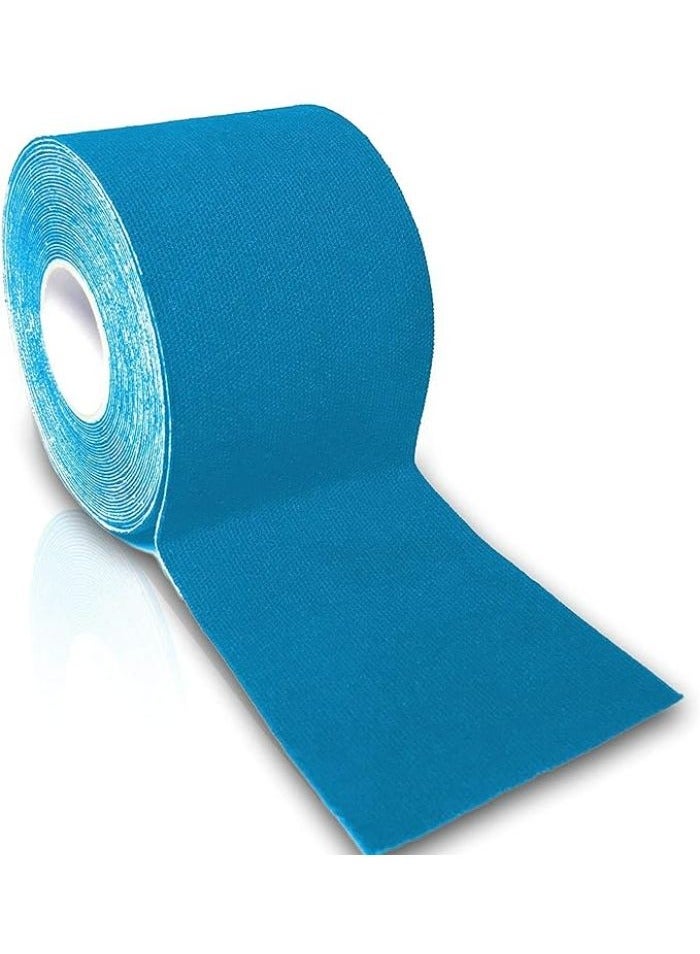Medical Tape to Reduce Sprains, Muscle Pain and Sports Injuries for Athletes Waterproof Flexible Kinesiology Tape Sports Tape Professional Physio Tape (10m x 5cm,  Blue) - Image 3