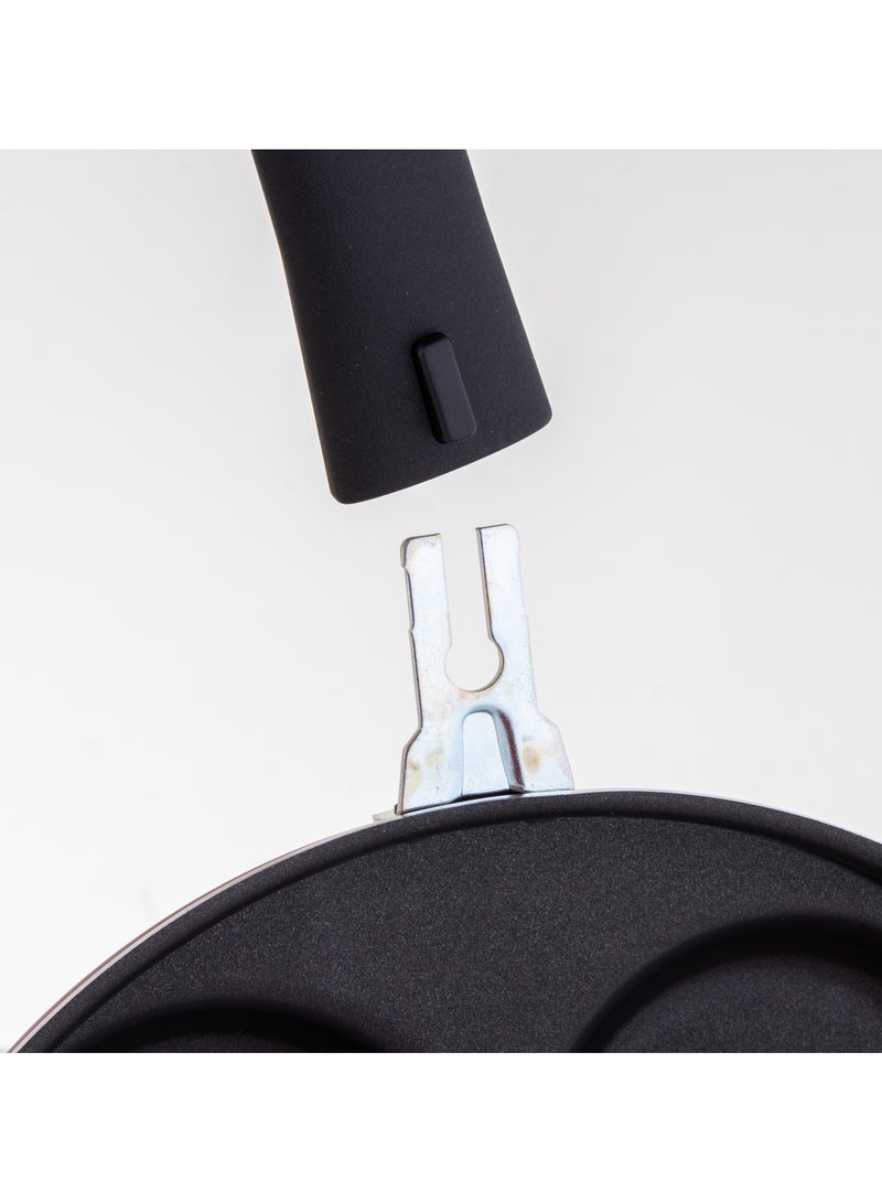 Newflon 4 Eye Deep Frying Pan Size 24 Cm - Image 3