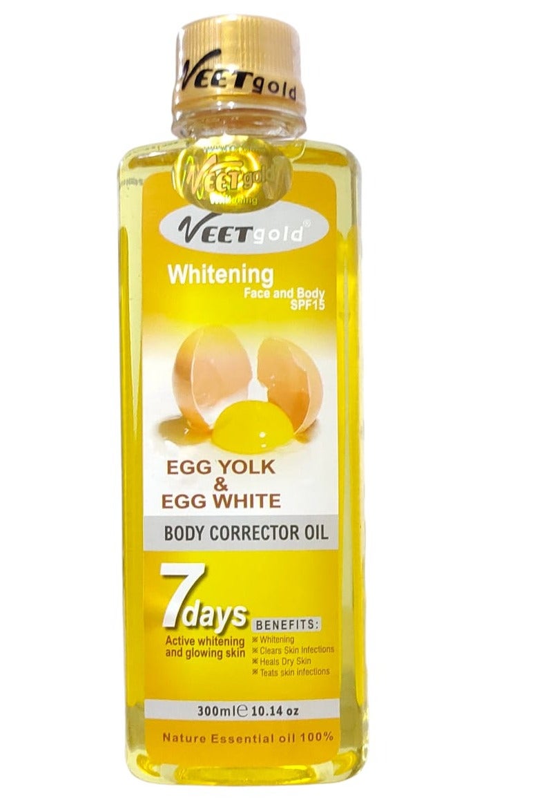 Veet gold Egg Yolk & Egg White Body Corrector Oil 300 ml