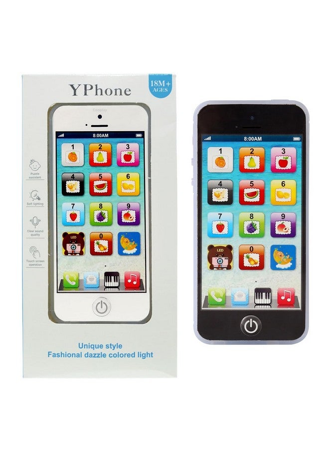 Cooplay Learning Smart Phone Toy Music Lullaby Song Touch Screen Type-C Recharable Cell Phone Mobile Yphone For Toddler Baby - Image 1