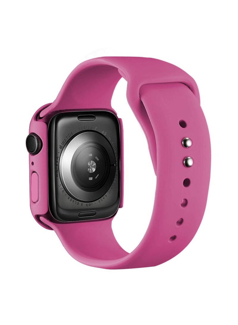 GULFLINK Silicone Watch Band 220mm Length for Apple iWatch 7 45mm - Image 1