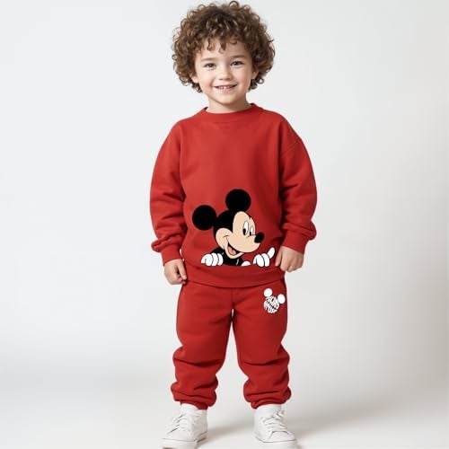 minicult Cotton Kids Coords Full Sleeve Tshirt And Pant Set With Mickey & Minnie Printed (Minnie B8)(Pack Of 2)(0-3 Mts), 0 Months-3 Months, Multicolor - Image 4