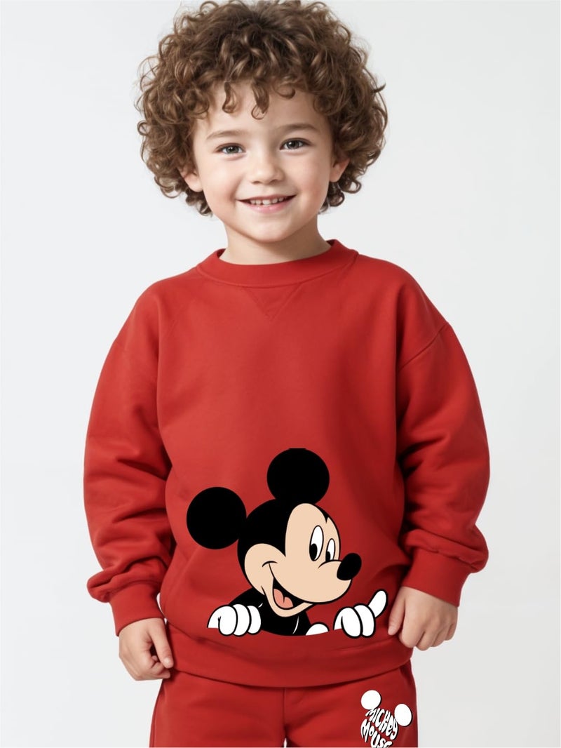 minicult Cotton Kids Coords Full Sleeve Tshirt And Pant Set With Mickey & Minnie Printed (Minnie B8)(Pack Of 2)(0-3 Mts), 0 Months-3 Months, Multicolor - Image 5